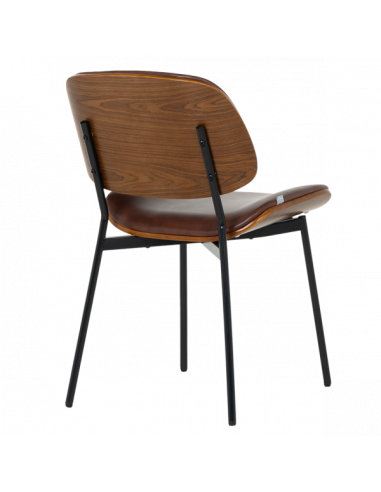 Посетителски стол Carmen 1180 - орех-искрящо кафяв