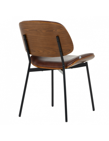 Посетителски стол Carmen 1180 - орех-искрящо кафяв