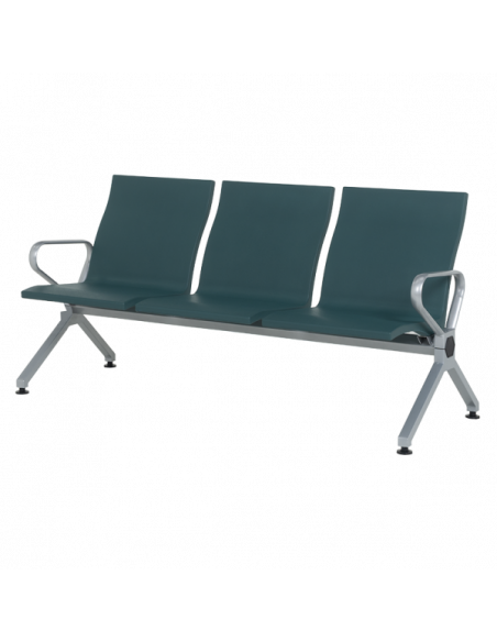 Посетителска пейка с 3 места Carmen CR-1040-3 - зелена