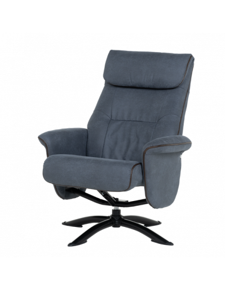 Кресло с табуретка EMA - синьо