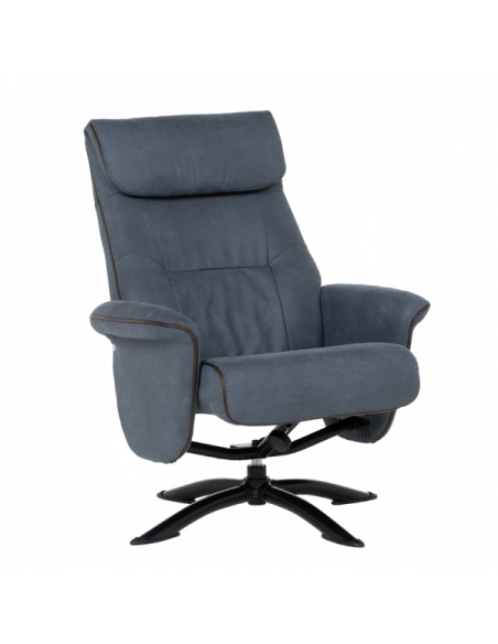 Кресло с табуретка EMA - синьо