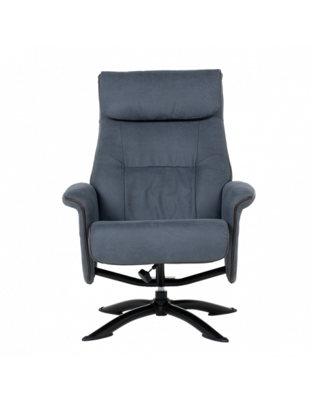 Кресло с табуретка EMA - синьо