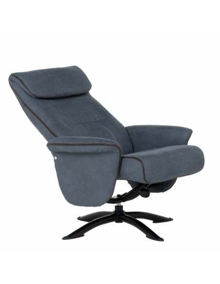 Кресло с табуретка EMA - синьо