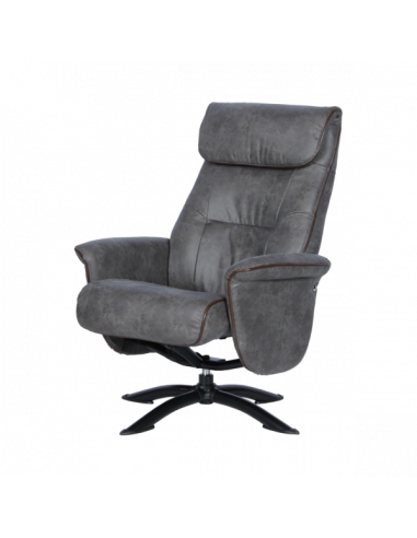 Кресло с табуретка EMA - сиво