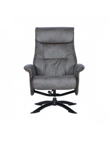 Кресло с табуретка EMA - сиво