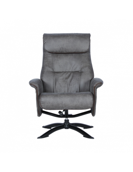 Кресло с табуретка EMA - сиво