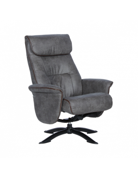 Кресло с табуретка EMA - сиво