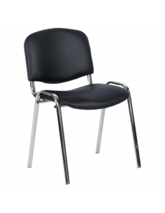 Посетителски стол Carmen 1135-1 LUX - черен N