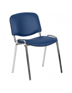 Посетителски стол Carmen 1135-1 LUX - тъмносин N