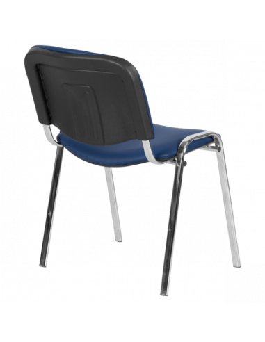 Посетителски стол Carmen 1135-1 LUX - тъмносин N