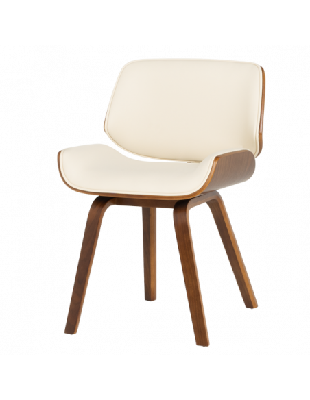 Трапезен стол Carmen 9976 - орех-крем