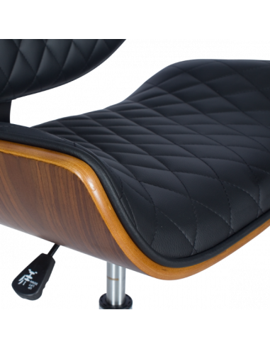 Президентски офис стол Carmen 6410 - орех - черен