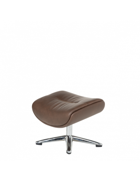 Кресло с табуретка TEDY - кафяво