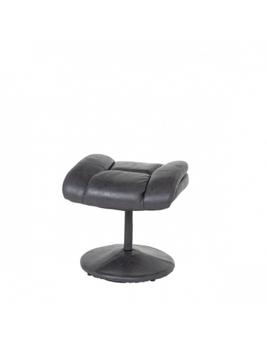 Кресло с табуретка JACKY - тъмносив