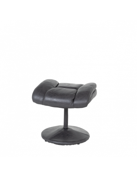 Кресло с табуретка JACKY - тъмносив