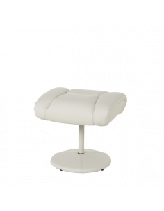 Кресло с табуретка ANA - светлосиво 2