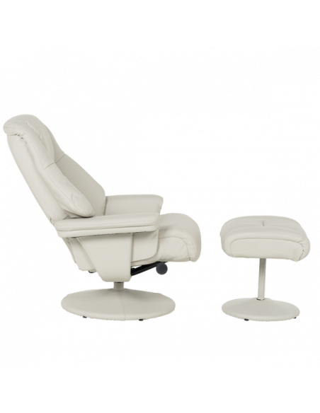 Кресло с табуретка ANA - светлосиво