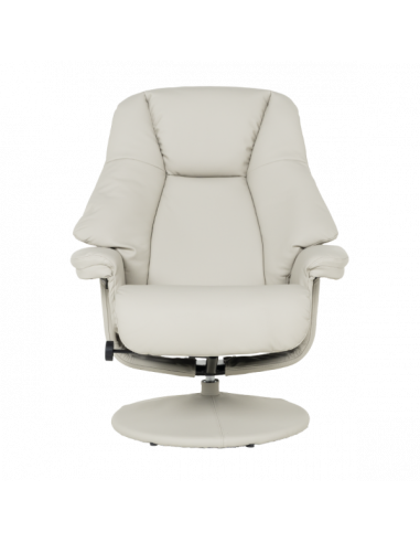 Кресло с табуретка ANA - светлосиво