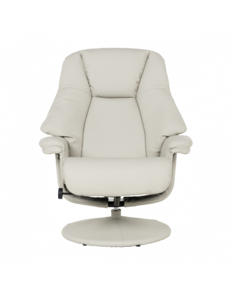 Кресло с табуретка ANA - светлосиво