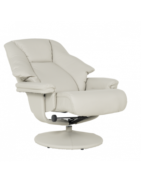 Кресло с табуретка ANA - светлосиво