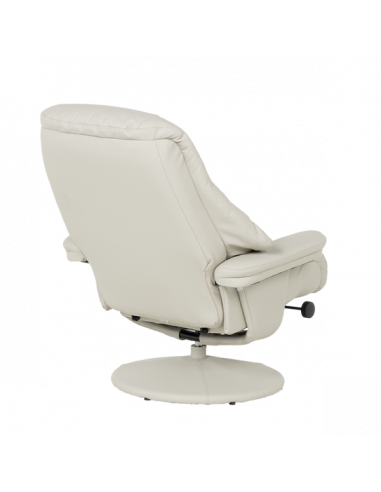 Кресло с табуретка ANA - светлосиво