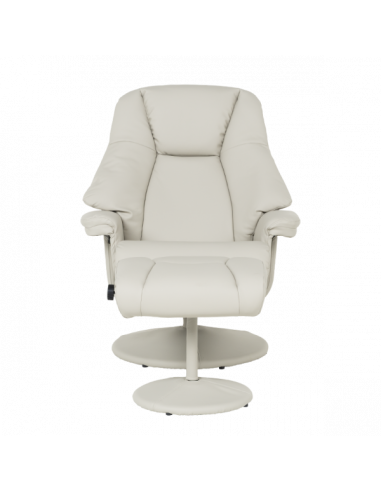 Кресло с табуретка ANA - светлосиво