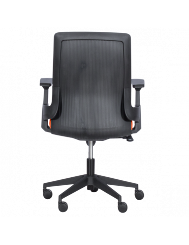 Работен офис стол Carmen 7545 - оранжев-сив