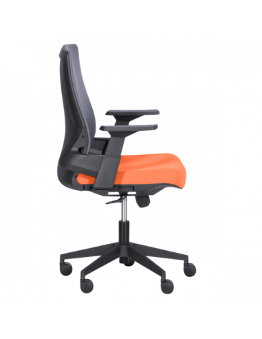 Работен офис стол Carmen 7545 - оранжев-сив