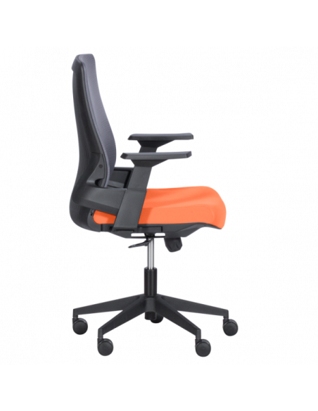 Работен офис стол Carmen 7545 - оранжев-сив