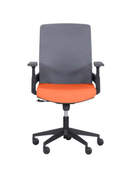 Работен офис стол Carmen 7545 - оранжев-сив