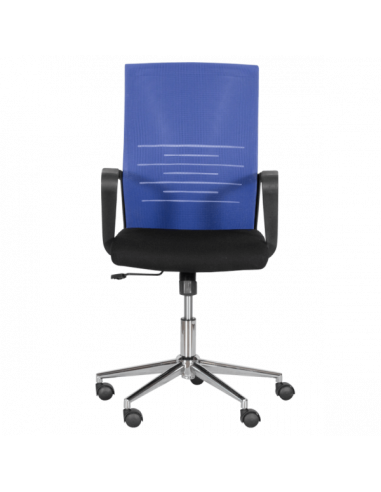 Работен офис стол Carmen 7041-1- черен - син