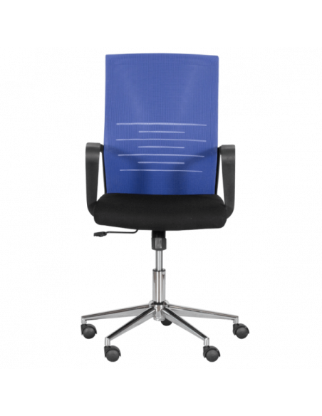 Работен офис стол Carmen 7041-1- черен - син