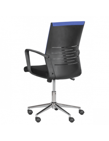 Работен офис стол Carmen 7041-1- черен - син