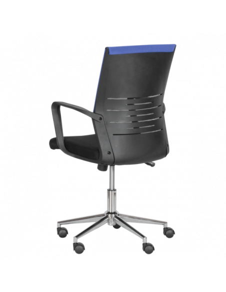 Работен офис стол Carmen 7041-1- черен - син