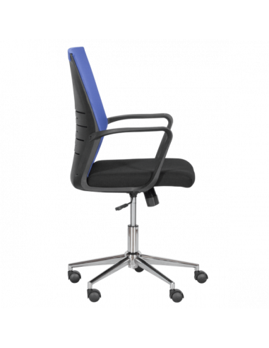 Работен офис стол Carmen 7041-1- черен - син