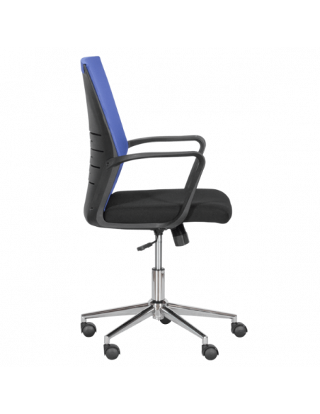 Работен офис стол Carmen 7041-1- черен - син