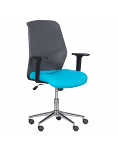 Работен офис стол Carmen 7047-1 - сив-син