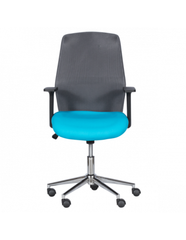 Работен офис стол Carmen 7047-1 - сив-син