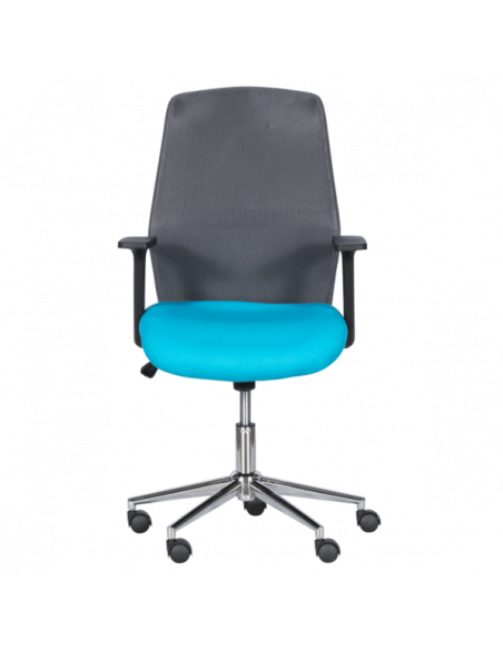 Работен офис стол Carmen 7047-1 - сив-син