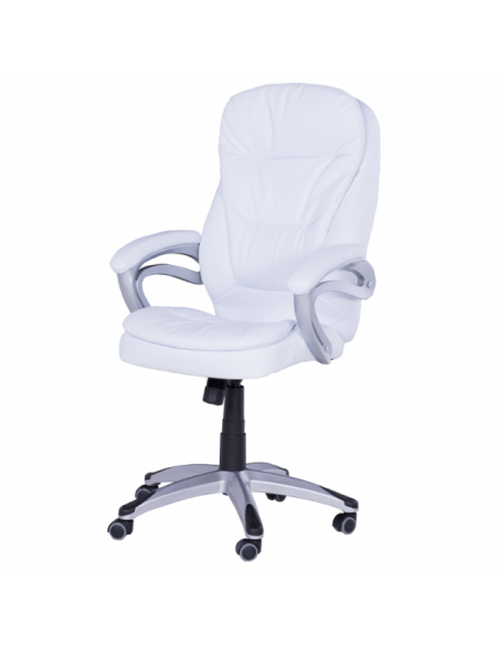 Президентски офис стол Carmen 6156 - бял