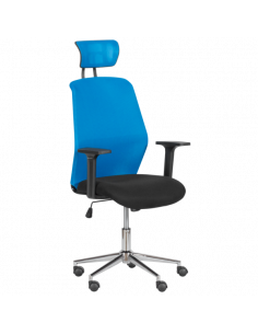 Президентски офис стол Carmen 7535-1 - синьо - черен