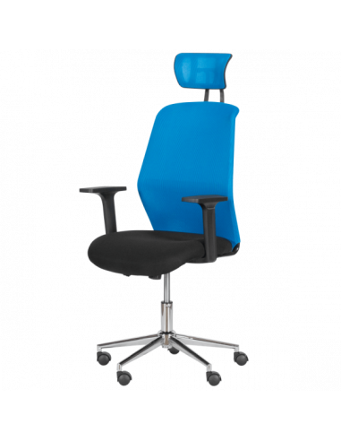 Президентски офис стол Carmen 7535-1 - синьо - черен