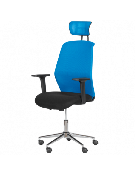 Президентски офис стол Carmen 7535-1 - синьо - черен