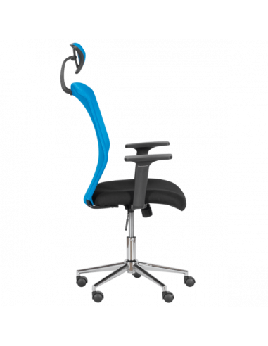 Президентски офис стол Carmen 7535-1 - синьо - черен