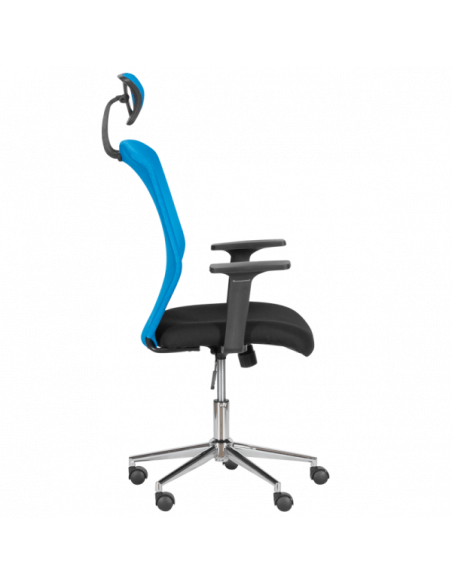 Президентски офис стол Carmen 7535-1 - синьо - черен