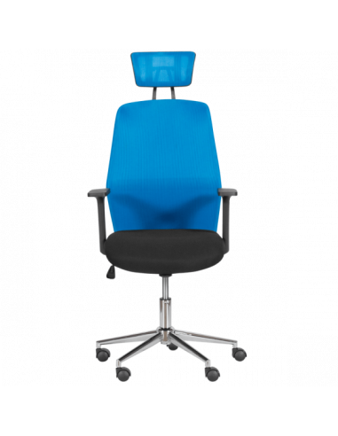 Президентски офис стол Carmen 7535-1 - синьо - черен