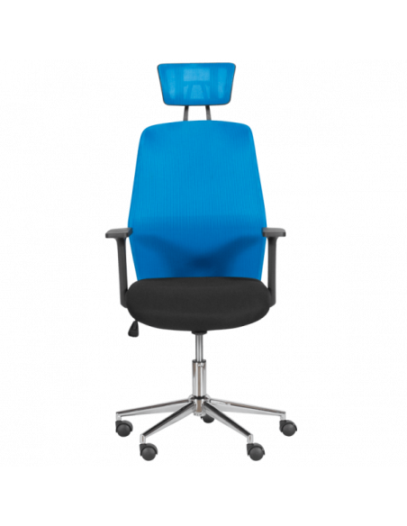 Президентски офис стол Carmen 7535-1 - синьо - черен