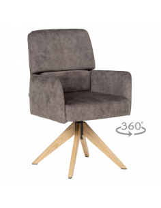 Трапезен стол NARVA W - тъмнобежов