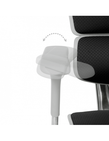 Ергономичен стол ERGOHUMAN ELITE 2 - сива рамка - черен