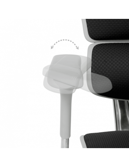 Ергономичен стол ERGOHUMAN ELITE 2 - сива рамка - черен